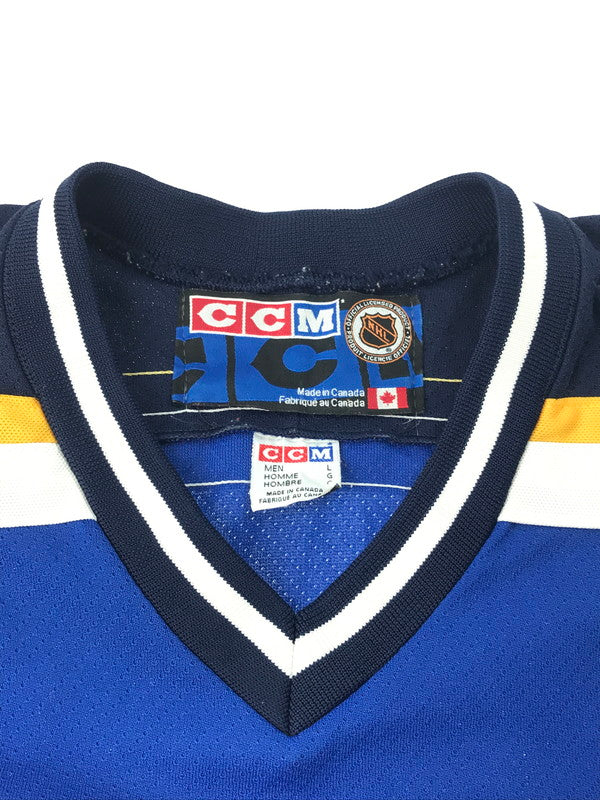 【中古品】【メンズ】 USED 90’s CCM ST LOUIS BLUE NHL AUTHENTIC SEWN HOCKEY JERSEY セントルイスブルース ホッケージャージ カナダ製 146-250226-hi-19-tag サイズ：L カラー：マルチカラー 万代Net店