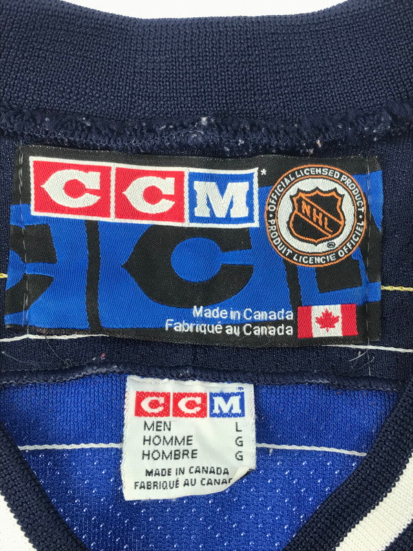 【中古品】【メンズ】 USED 90’s CCM ST LOUIS BLUE NHL AUTHENTIC SEWN HOCKEY JERSEY セントルイスブルース ホッケージャージ カナダ製 146-250226-hi-19-tag サイズ：L カラー：マルチカラー 万代Net店