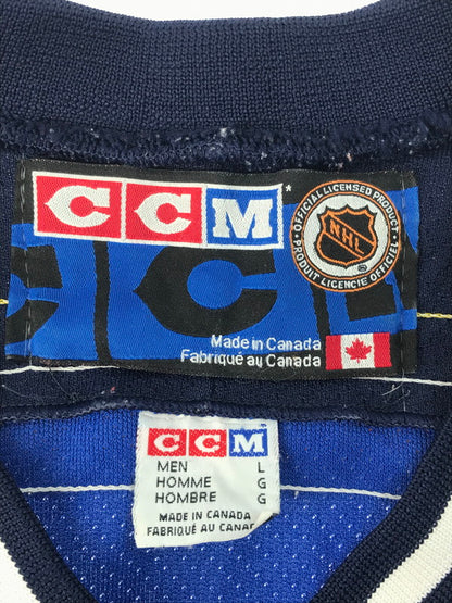 【中古品】【メンズ】 USED 90’s CCM ST LOUIS BLUE NHL AUTHENTIC SEWN HOCKEY JERSEY セントルイスブルース ホッケージャージ カナダ製 146-250226-hi-19-tag サイズ：L カラー：マルチカラー 万代Net店