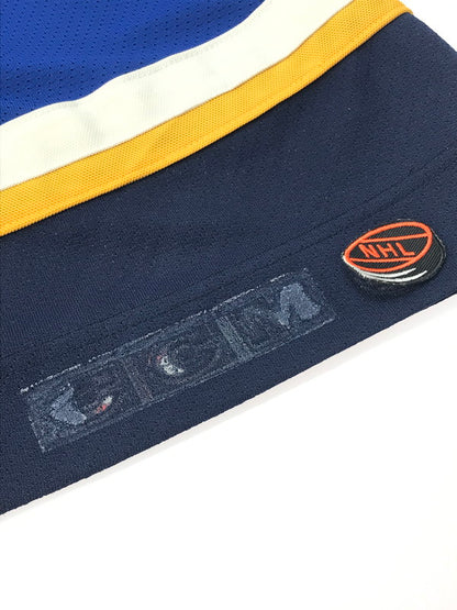 【中古品】【メンズ】 USED 90’s CCM ST LOUIS BLUE NHL AUTHENTIC SEWN HOCKEY JERSEY セントルイスブルース ホッケージャージ カナダ製 146-250226-hi-19-tag サイズ：L カラー：マルチカラー 万代Net店