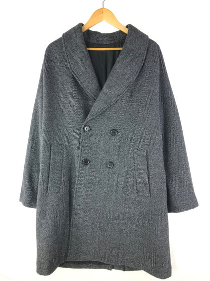 【中古品】【メンズ】 SHAWL COLLAR COAT HERRINGBONE M19C-05CO01C ショールカラーコート ヘリンボーン アウター 140-250226-hi-28-tag サイズ：2 カラー：ブラック/グレー 万代Net店