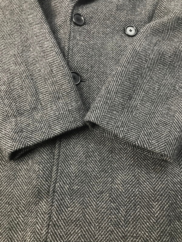 【中古品】【メンズ】 SHAWL COLLAR COAT HERRINGBONE M19C-05CO01C ショールカラーコート ヘリンボーン アウター 140-250226-hi-28-tag サイズ：2 カラー：ブラック/グレー 万代Net店
