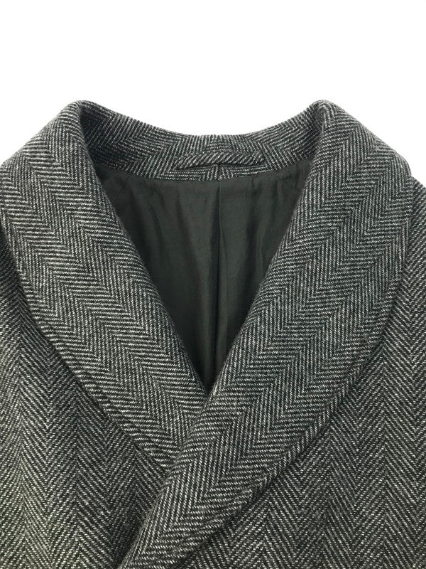 【中古品】【メンズ】 SHAWL COLLAR COAT HERRINGBONE M19C-05CO01C ショールカラーコート ヘリンボーン アウター 140-250226-hi-28-tag サイズ：2 カラー：ブラック/グレー 万代Net店
