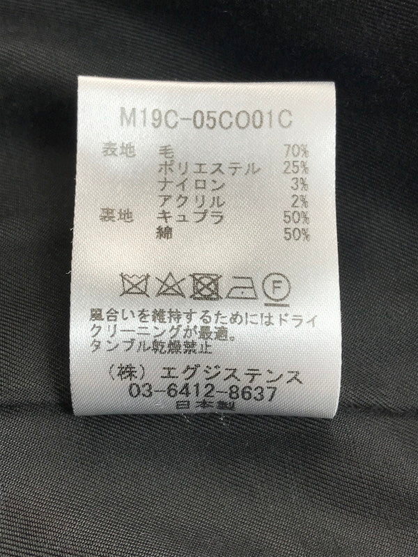 【中古品】【メンズ】 SHAWL COLLAR COAT HERRINGBONE M19C-05CO01C ショールカラーコート ヘリンボーン アウター 140-250226-hi-28-tag サイズ：2 カラー：ブラック/グレー 万代Net店