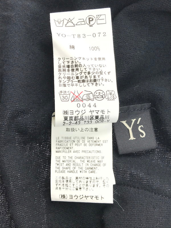 【中古品】【レディース】 Y's ワイズ COMPOSITION SEE ATTACHED LABEL コンポジション シー アタッチドレーベル PULLOVER SHIRT YO-T83-072 プルオーバーシャツ 168-250304-hi-05-tag サイズ：2 カラー：ブラック 万代Net店