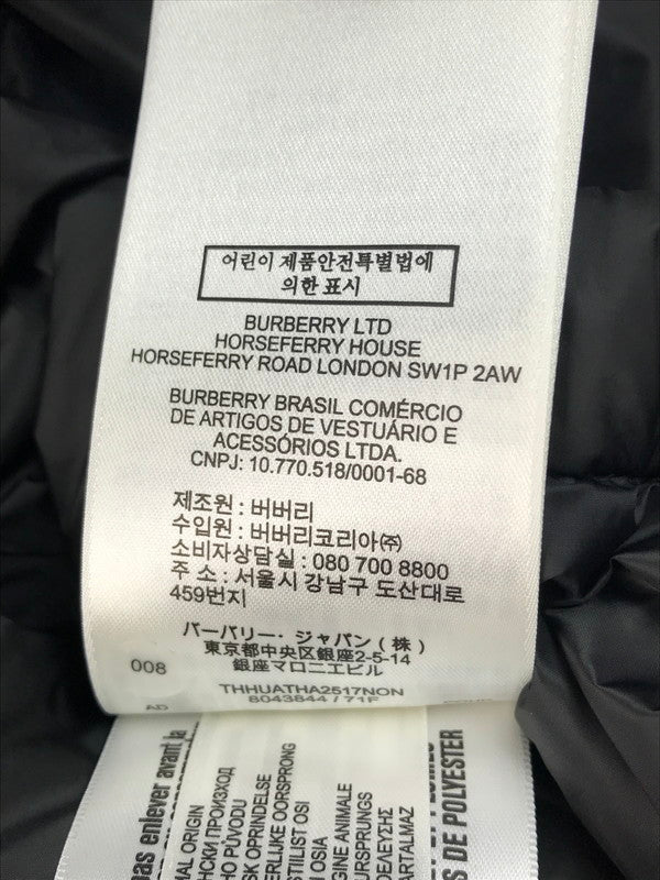 【中古品】【メンズ】 BURBERRY バーバリー 2WAY DOWN JACKET 8043844 ダウンジャケット ダウンベスト アウター 141-250228-hi-24-tag サイズ：M カラー：ブラック 万代Net店