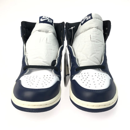 【中古美品】【メンズ】 NIKE ナイキ AIR JORDAN 1 RETRO HIGH OG DZ5485-401 エアジョーダン 1 レトロ ハイ オリジナル スニーカー 靴 160-250221-na-07-tag サイズ：25.5cm US 7.5 カラー：MIDNIGHT NAVY/BLACK-WHITE-SAIL 万代Net店