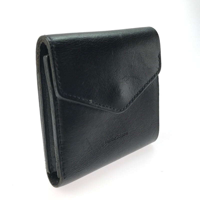 【中古品】【メンズ】 Hender Scheme エンダースキーマ FLAP WALLET フラップウォレット 三つ折り財布 コンパクトウォレット 200-250225-yk-10-tag カラー：ブラック 万代Net店