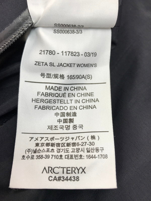 【中古品】【メンズ】 ARC'TERYX アークテリクス ARC'TERYX SS000638 GORE-TEX BETA LT JACKET 144-250306-ss-07-tag サイズ：S/P カラー：ブラック/グレー 万代Net店