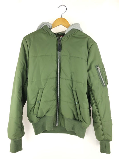 【中古品】【メンズ】  ALPHA INDUSTRIES アルファインダストリーズ MILITARY NYLON JACKET TA0145-203 ミリタリーナイロンジャケット アウター 145-250221-ki-16-tag サイズ：M カラー：カーキ 万代Net店