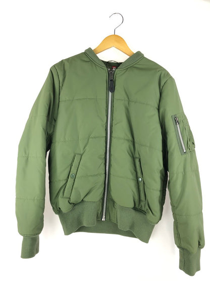 【中古品】【メンズ】  ALPHA INDUSTRIES アルファインダストリーズ MILITARY NYLON JACKET TA0145-203 ミリタリーナイロンジャケット アウター 145-250221-ki-16-tag サイズ：M カラー：カーキ 万代Net店