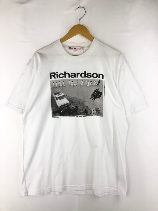 【中古美品】【メンズ】  RICHARDSON リチャードソン × MAGNUM PHOTO マグナム フォト コラボ SS T-SHIRT RIM-11050-A ショートスリーブTシャツ 半袖Tシャツ 141-250222-hi-02-tag サイズ：XL カラー：ホワイト 万代Net店