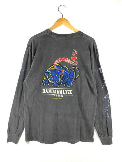 【中古品】【メンズ】 CHALLENGER チャレンジャー L/S B.D SOUTH TIGER TEE ロングスリーブ サウスタイガーTシャツ 虎 長袖Tシャツ 142-250222-hi-03-tag サイズ：L カラー：グレー 万代Net店