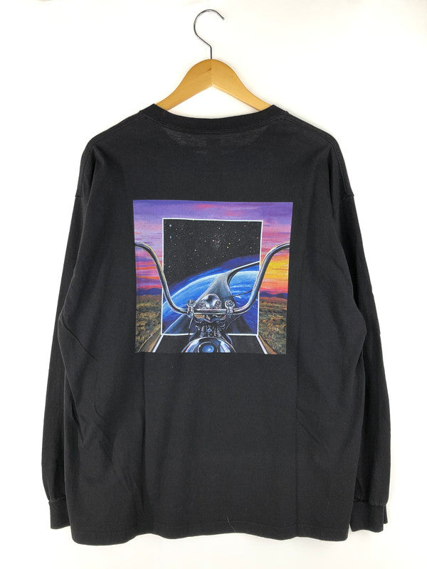 【中古品】【メンズ】 CHALLENGER チャレンジャー L/S INCEPTION TEE ロングスリーブ インセプション Tシャツ グラフィック 長袖Tシャツ 142-250222-hi-04-tag サイズ：XL カラー：ブラック 万代Net店