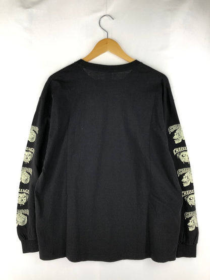 【中古品】【メンズ】 CHALLENGER チャレンジャー ZOMBIE SKULL L/S TEE ゾンビ スカル ロングスリーブTシャツ 長袖Tシャツ 142-250222-hi-05-tag サイズ：XL カラー：ブラック 万代Net店