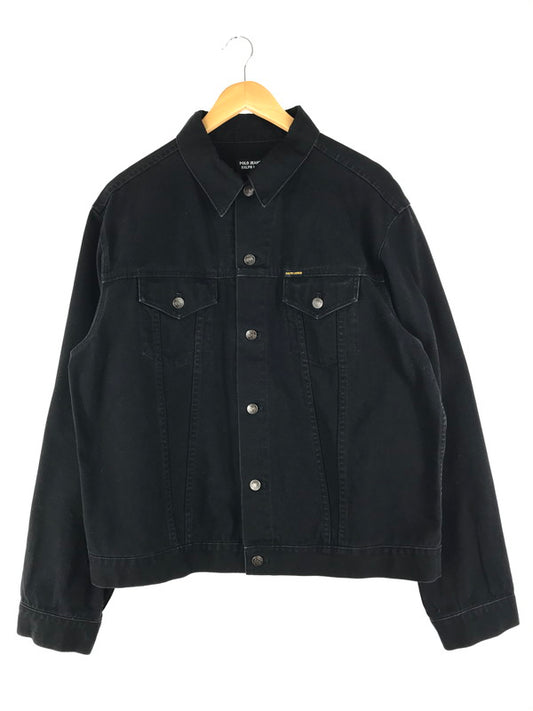 【中古品】【メンズ】 POLO JEANS ポロジーンズ black denim trucker jacket ブラックデニムトラッカージャケット トップス アウター 146-250306-ss-09-tag サイズ：XL カラー：ブラック 万代Net店