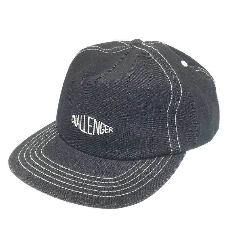 【中古美品】【メンズ】 CHALLENGER チャレンジャー 24SS DENIM LOGO CAP CLG-AC 024-020 デニム ロゴキャップ 帽子 185-250225-yk-04-tag サイズ：F カラー：インディゴ 万代Net店