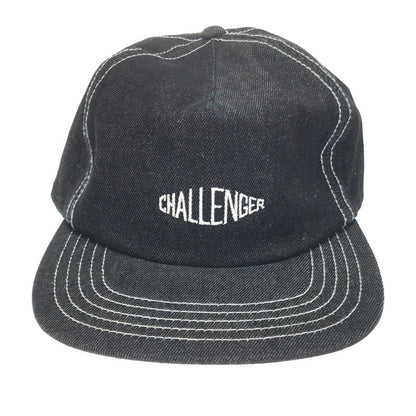 【中古美品】【メンズ】 CHALLENGER チャレンジャー 24SS DENIM LOGO CAP CLG-AC 024-020 デニム ロゴキャップ 帽子 185-250225-yk-04-tag サイズ：F カラー：インディゴ 万代Net店