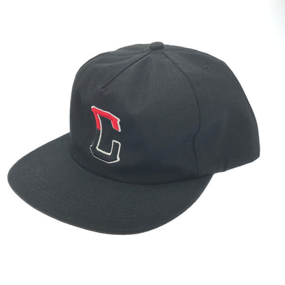 【中古美品】【メンズ】 HUF ハフ × CHALLENGER チャレンジャー 別注 コラボ LOGO CAP ロゴキャップ USA製 帽子 185-250225-yk-01-tag サイズ：F カラー：ブラック 万代Net店