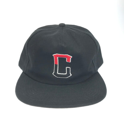 【中古美品】【メンズ】 HUF ハフ × CHALLENGER チャレンジャー 別注 コラボ LOGO CAP ロゴキャップ USA製 帽子 185-250225-yk-01-tag サイズ：F カラー：ブラック 万代Net店