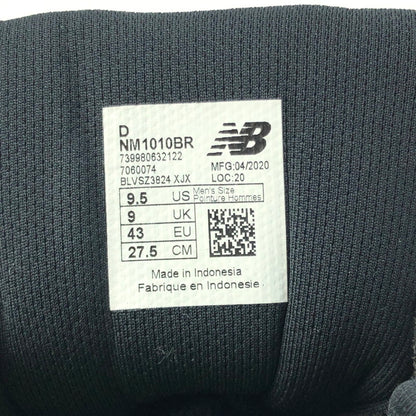 【中古品】【メンズ】 NEW BALANCE ニューバランス × TIAGO LEMOS ティアゴ レモス 別注 コラボ NUMERIC NM1010BR メヌリック スニーカー 靴 162-250225-yk-23-tag サイズ：27.5cm/US9.5 カラー：ブラック 万代Net店