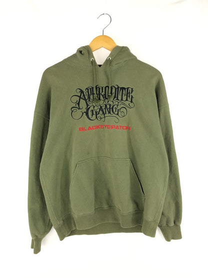 【中古品】【メンズ】 BLACK EYE PATCH ブラックアイパッチ × APHRODITE GANG アフロディーテギャング コラボ AGH HOODIE パーカー 142-250222-hi-13-tag サイズ：L カラー：カーキ 万代Net店