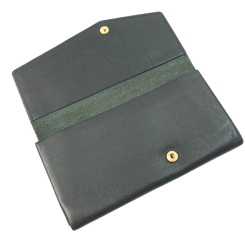 【中古品】【メンズ】  STATUSY ステータシー IL MODO WALLET イルモード ウォレット レザー 長財布 200-250225-yk-11-tag カラー：ブラック 万代Net店