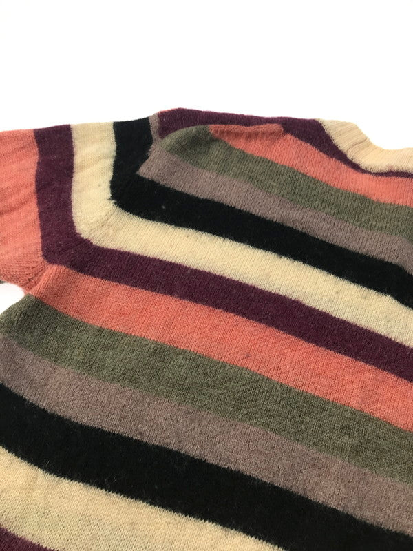 【中古品】【メンズ】 JUNYA WATANABE COMME des GARCONS MAN ジュンヤワタナベコムデギャルソンマン WOOL MOHEA BORDER KNIT SWEATER WL-N012 ウールモヘア ボーダーニット セーター 140-250226-hi-18-tag サイズ：M カラー：マルチカラー 万代Net店