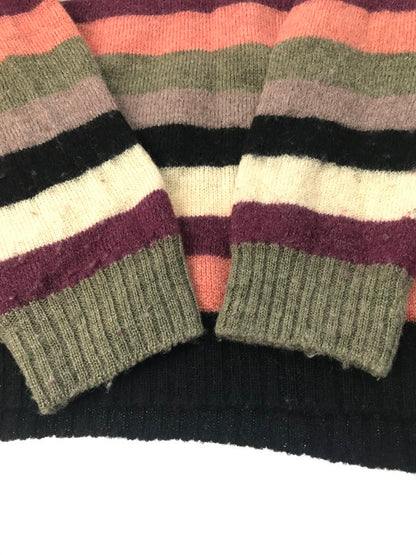 【中古品】【メンズ】 JUNYA WATANABE COMME des GARCONS MAN ジュンヤワタナベコムデギャルソンマン WOOL MOHEA BORDER KNIT SWEATER WL-N012 ウールモヘア ボーダーニット セーター 140-250226-hi-18-tag サイズ：M カラー：マルチカラー 万代Net店