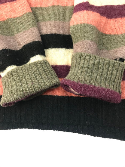 【中古品】【メンズ】 JUNYA WATANABE COMME des GARCONS MAN ジュンヤワタナベコムデギャルソンマン WOOL MOHEA BORDER KNIT SWEATER WL-N012 ウールモヘア ボーダーニット セーター 140-250226-hi-18-tag サイズ：M カラー：マルチカラー 万代Net店