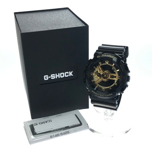 【中古美品】【メンズ】 CASIO カシオ G-SHOCK ANALOG-DIGITAL 110 SERIES GA-110GB-1AJF ジーショック アナデジ 110シリーズ クォーツ 腕時計 196-250225-yk-20-tag カラー：ブラック 万代Net店