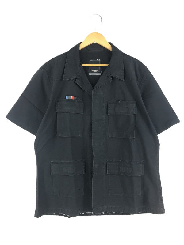 【中古品】【メンズ】 NEIGHBORHOOD ネイバーフッド 90’s S/S MILITARY SHIRT 90年代 初期タグ ショートスリーブミリタリーシャツ 半袖シャツ 142-250226-hi-02-tag サイズ：L カラー：ブラック 万代Net店