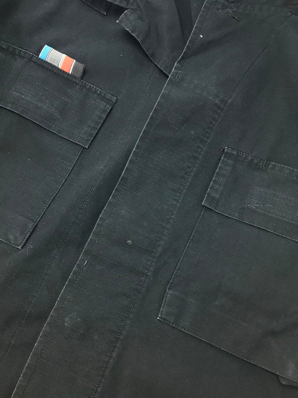 【中古品】【メンズ】 NEIGHBORHOOD ネイバーフッド 90’s S/S MILITARY SHIRT 90年代 初期タグ ショートスリーブミリタリーシャツ 半袖シャツ 142-250226-hi-02-tag サイズ：L カラー：ブラック 万代Net店