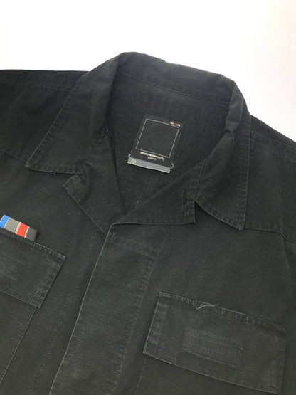 【中古品】【メンズ】 NEIGHBORHOOD ネイバーフッド 90’s S/S MILITARY SHIRT 90年代 初期タグ ショートスリーブミリタリーシャツ 半袖シャツ 142-250226-hi-02-tag サイズ：L カラー：ブラック 万代Net店