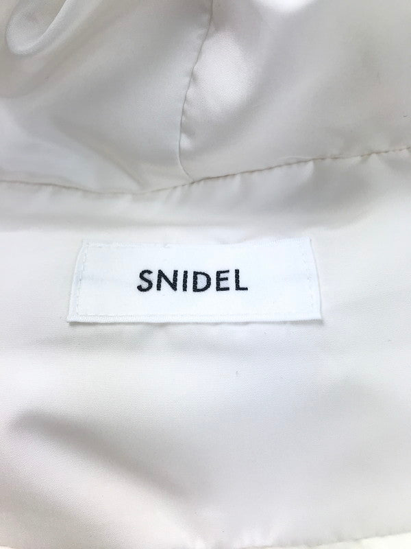 【中古品】【レディース】 snidel スナイデル 西川レディモッズダウンジャケット SWFC225001 アウター 169-250226-hi-09-tag サイズ：1 カラー：ホワイト 万代Net店