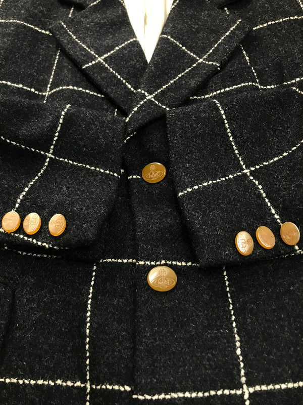 【中古品】【メンズ】 Vivienne Westwood ヴィヴィアンウエストウッド WOOL TAILORED JACKET ウール テイラード ジャケット 356-43320 141-250306-ss-10-tag サイズ：40 カラー：ブラック 万代Net店