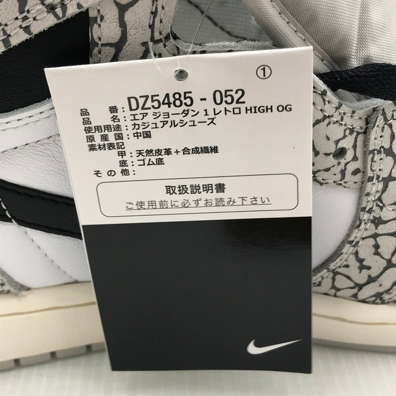 【中古美品】【メンズ】 NIKE ナイキ AIR JORDAN 1 RETRO HIGH OG DZ5485-052 エア ジョーダン 1 レトロ ハイ オリジナル スニーカー 靴 160-250307-yk-22-tag サイズ：28.5cm/US10.5 カラー："WHITE CEMENT/SAFARI"TECH GREY/MUSLIN-BLACK-WHITE 万代Net店