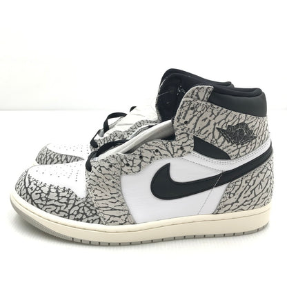 【中古美品】【メンズ】 NIKE ナイキ AIR JORDAN 1 RETRO HIGH OG DZ5485-052 エア ジョーダン 1 レトロ ハイ オリジナル スニーカー 靴 160-250307-yk-22-tag サイズ：28.5cm/US10.5 カラー："WHITE CEMENT/SAFARI"TECH GREY/MUSLIN-BLACK-WHITE 万代Net店