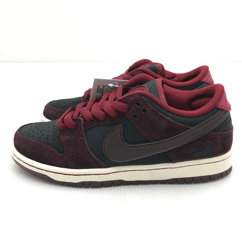 【中古美品】【レディース】 NIKE ナイキ SB エスビー ×RIOT SKATESHOP ライオット スケートショップ 別注 コラボ DUNK LOW PRO QS FZ1289-200 ダンクロー プロ QS スニーカー 靴 160-250307-yk-30-tag サイズ：23.5cm/US5 カラー：MAHOGANY AND TEAM RED 万代Net店