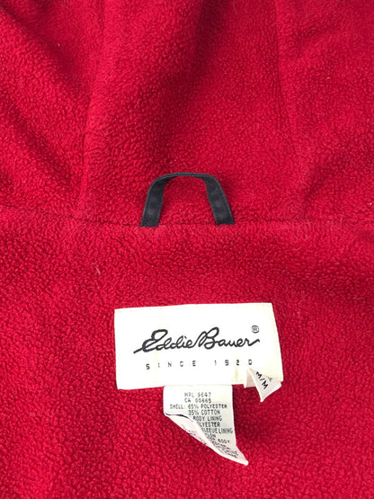 【中古品】【メンズ】 Eddie Bauer エディー・バウアー 90's MOUNTAIN PARKA 90年代 マウンテンパーカー 裏地フリース 白タグ アウター 144-250228-hi-27-tag サイズ：M カラー：ブラック 万代Net店