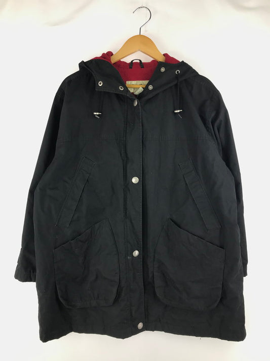 【中古品】【メンズ】 Eddie Bauer エディー・バウアー 90's MOUNTAIN PARKA 90年代 マウンテンパーカー 裏地フリース 白タグ アウター 144-250228-hi-27-tag サイズ：M カラー：ブラック 万代Net店