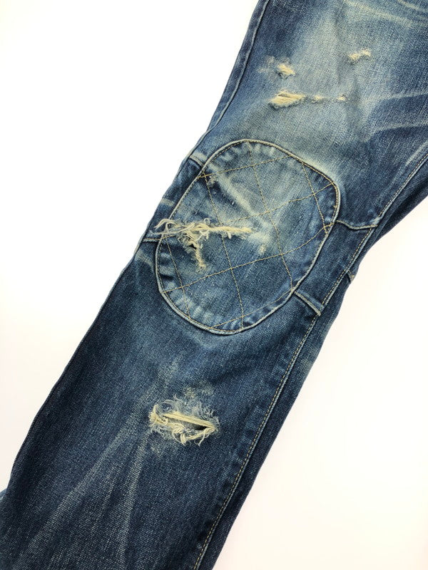 【中古品】【メンズ】 glamb グラム PATCH DENIM PANTS パッチデニムパンツ ジーンズ ボトムス 153-250228-ki-10-tag サイズ：3 カラー：インディゴ 万代Net店