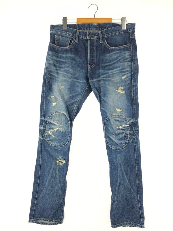 【中古品】【メンズ】 glamb グラム PATCH DENIM PANTS パッチデニムパンツ ジーンズ ボトムス 153-250228-ki-10-tag サイズ：3 カラー：インディゴ 万代Net店