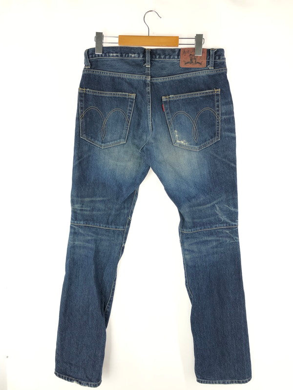 【中古品】【メンズ】 glamb グラム PATCH DENIM PANTS パッチデニムパンツ ジーンズ ボトムス 153-250228-ki-10-tag サイズ：3 カラー：インディゴ 万代Net店