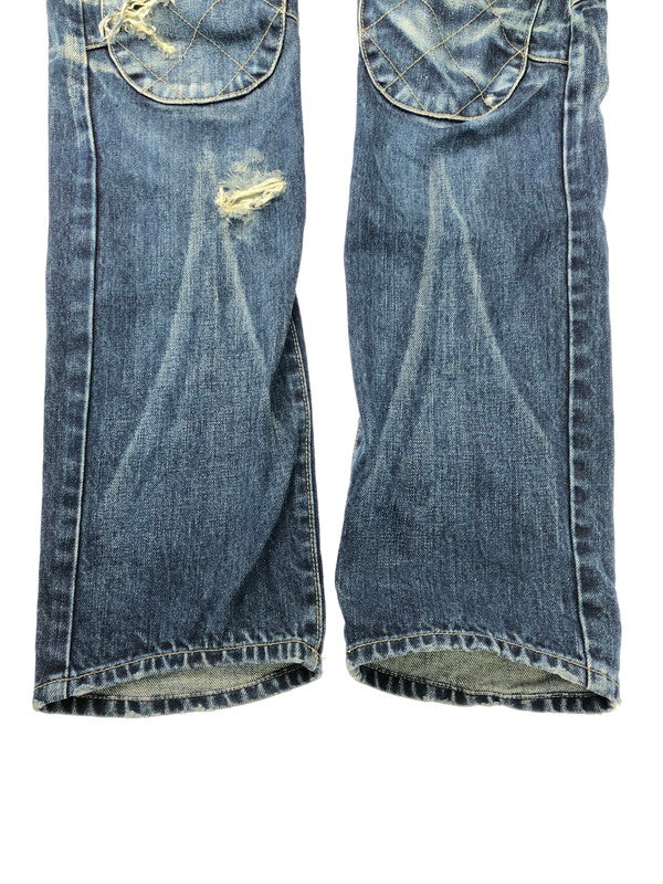 【中古品】【メンズ】 glamb グラム PATCH DENIM PANTS パッチデニムパンツ ジーンズ ボトムス 153-250228-ki-10-tag サイズ：3 カラー：インディゴ 万代Net店