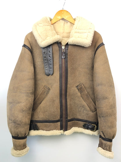 【中古品】【メンズ】 AVIREX アヴィレックス TYPE B-3 FLIGHT JACKET AC-17755 USA製 タイプ B-3 フライトジャケット アウター レザージャケット 145-260710-kk-08-hon サイズ：34 カラー：ブラウン 万代Net店
