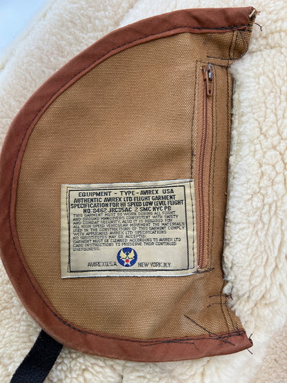 【中古品】【メンズ】 AVIREX アヴィレックス TYPE B-3 FLIGHT JACKET AC-17755 USA製 タイプ B-3 フライトジャケット アウター レザージャケット 145-260710-kk-08-hon サイズ：34 カラー：ブラウン 万代Net店