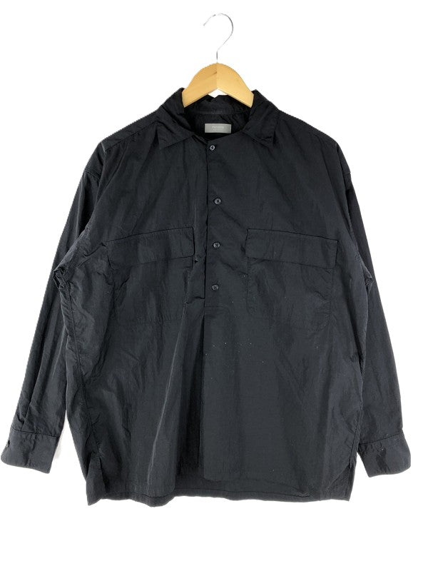 【中古品】【メンズ】 PSEUDOS シュードス NYLON SHIRTS 221PSE005 ナイロンシャツ 長袖シャツ トップス 147-250227-ki-10-tag サイズ：2 カラー：ブラック 万代Net店