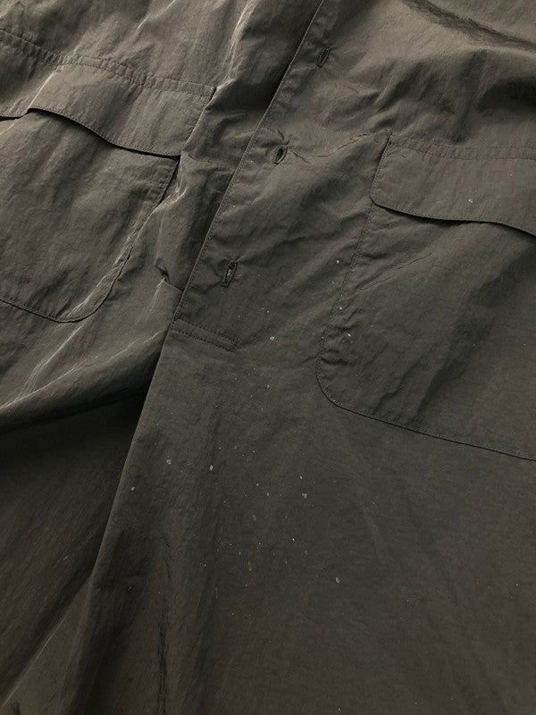 【中古品】【メンズ】 PSEUDOS シュードス NYLON SHIRTS 221PSE005 ナイロンシャツ 長袖シャツ トップス 147-250227-ki-10-tag サイズ：2 カラー：ブラック 万代Net店