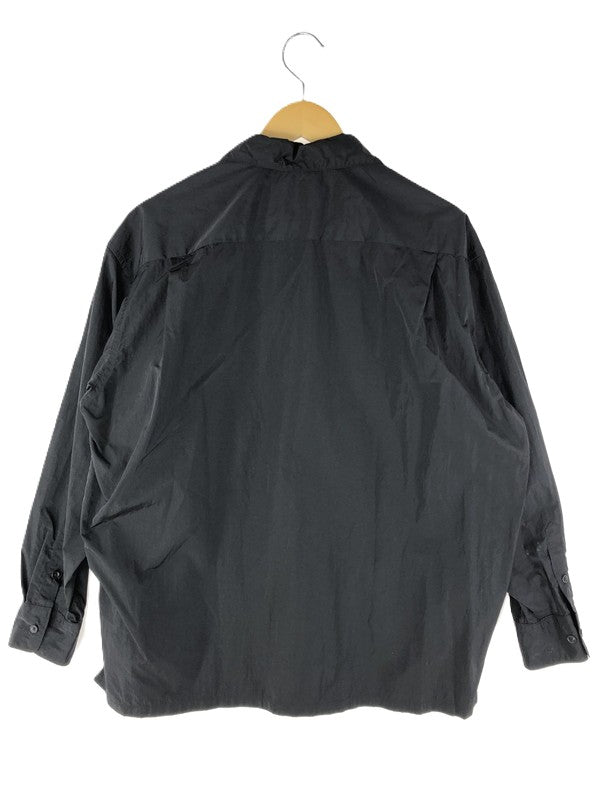 【中古品】【メンズ】 PSEUDOS シュードス NYLON SHIRTS 221PSE005 ナイロンシャツ 長袖シャツ トップス 147-250227-ki-10-tag サイズ：2 カラー：ブラック 万代Net店